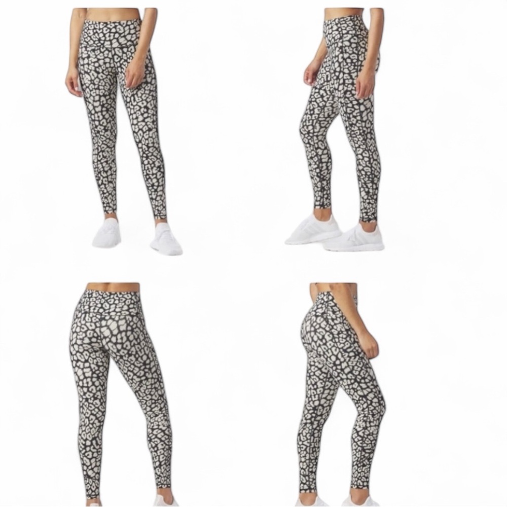 Glyder Directional Leggings Contrast Leopard Size Large